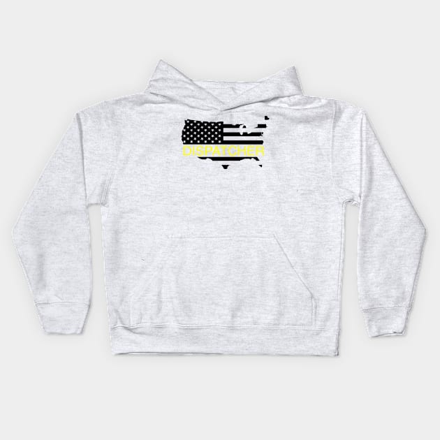 Dispatcher Flag Kids Hoodie by B3pOh